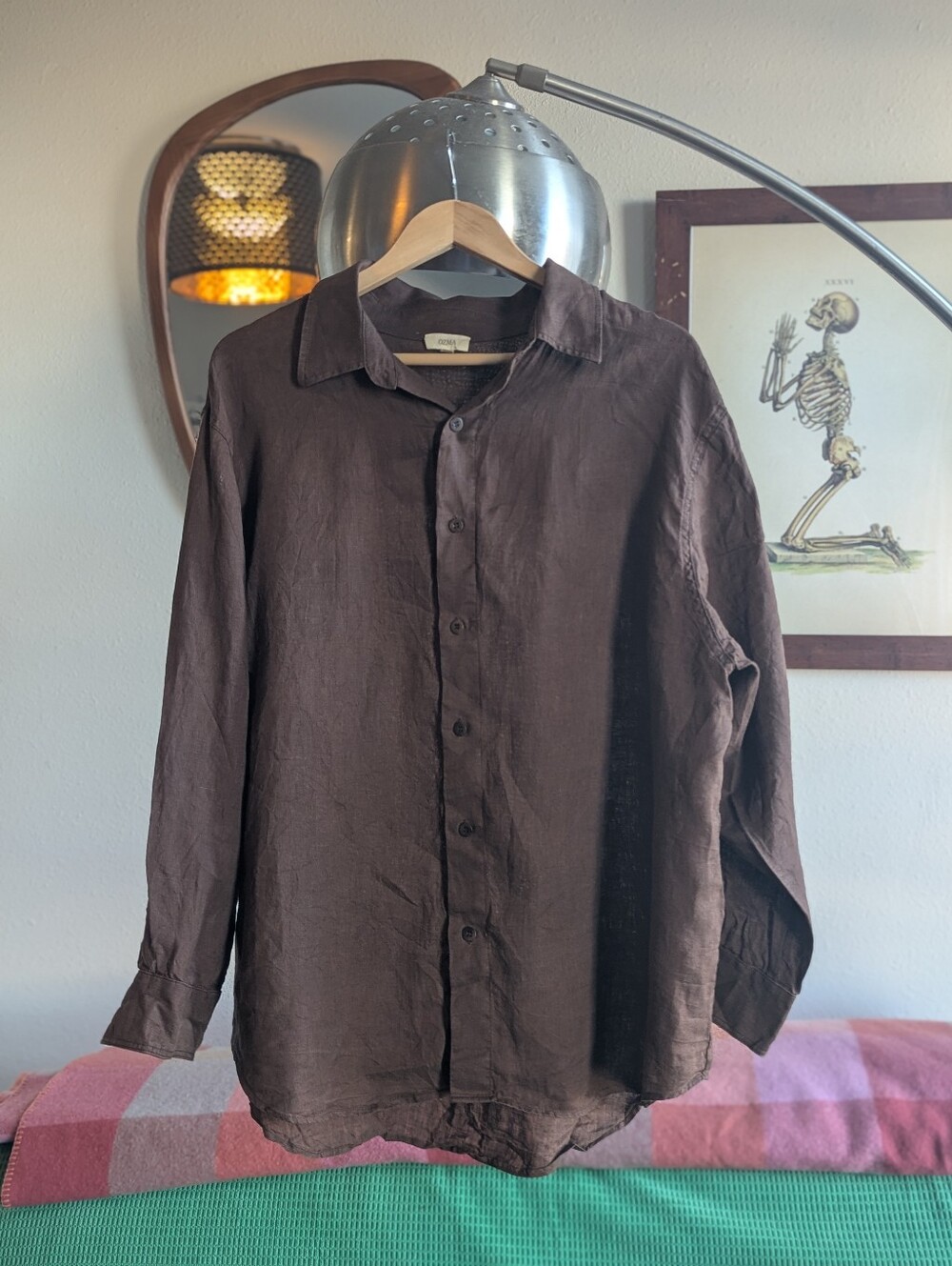 Ozma Vija Shirt (Linen) in Manzanita